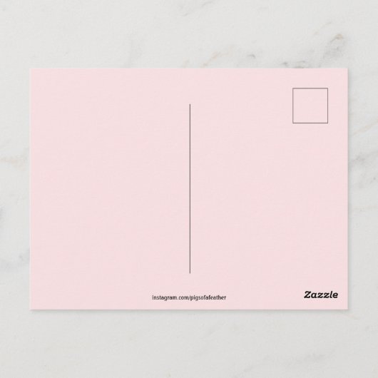 Rettend Schweine Postkarte (Rückseite)