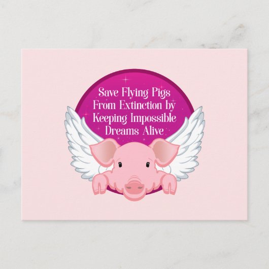 Rettend Schweine Postkarte (Vorderseite)