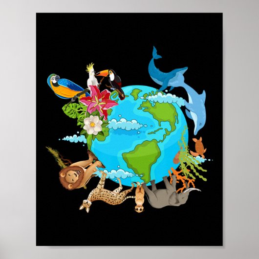 Rettend Tier Earth Day Poster (Vorne)