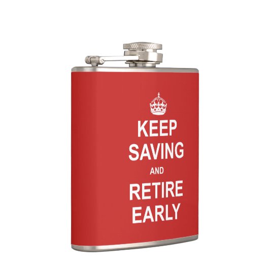 Rettend und frühzeitig behalten flachmann (Rechts)