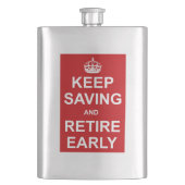 Rettend und frühzeitig behalten flachmann (Vorderseite)