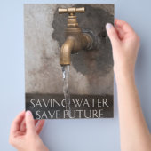 Rettend Wasser rette du in Zukunft Flyer (Hand)
