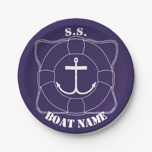 Retter/Ankerpapier-Teller (Lite Print) Pappteller (Vorderseite)