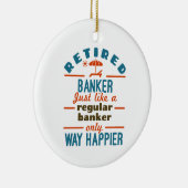 Retter Banker Banking Rentirement Happier Keramik Ornament (Rechts)