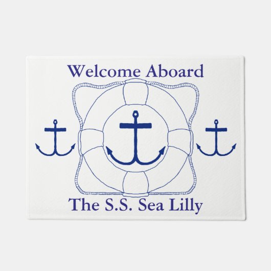 Retter- und Ankermatte (dunkle Farbe) Fußmatte (Vorderseite)