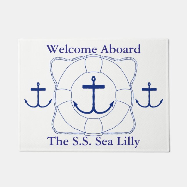 Retter- und Ankermatte (dunkle Farbe) Fußmatte (Vorderseite)