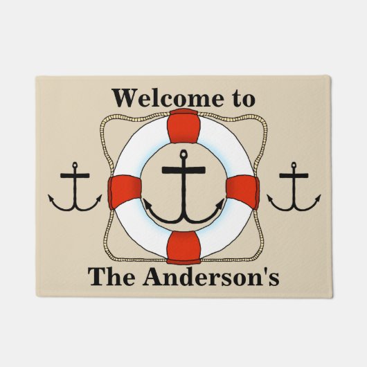 Retter- und Ankermatte Fußmatte (Vorderseite)