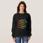 Retter Unendliches Potenzial Irrationaler Pi-Tag-M Sweatshirt (Vorne ganz)