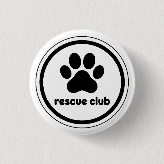 Retterclub – Vereint durch Pfoten Button (Vorderseite)
