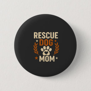 Retterhund-Mama Button