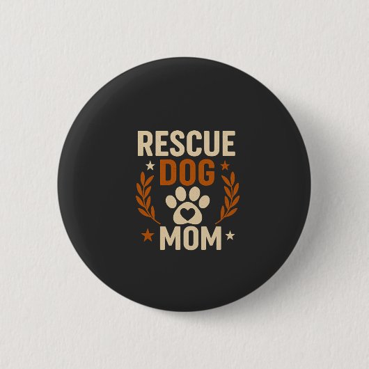 Retterhund-Mama Button (Vorderseite)