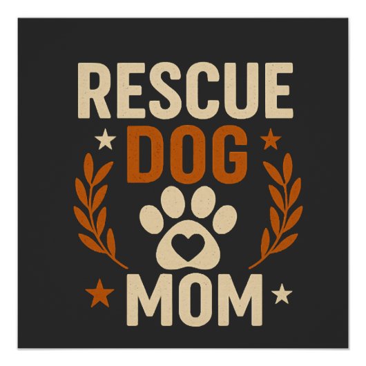 Retterhund-Mama Poster (Vorderseite)