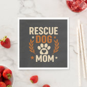 Retterhund-Mama Serviette (Beispiel)
