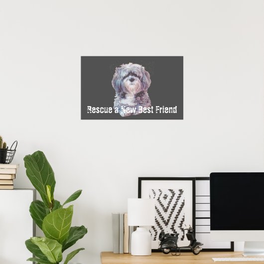 Retterhundposter Poster (Heimbüro)