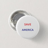 Rettet Amerika kleine runde Knöpfe Button (Vorne & Hinten)