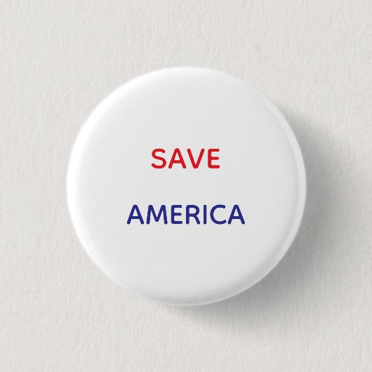 Rettet Amerika kleine runde Knöpfe Button (Vorderseite)