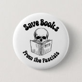 Rettet Bücher vor den Faschisten Button (Vorderseite)