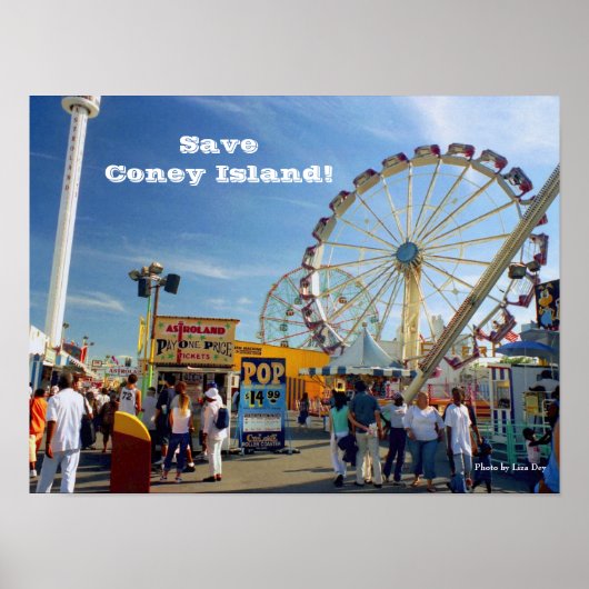Rettet Coney Island! Poster (Vorne)