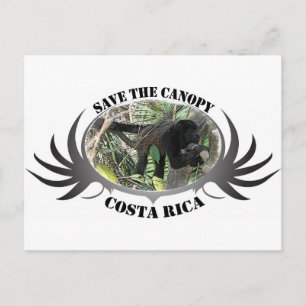 Rettet das Blätterdach-Costa Rica Postkarte
