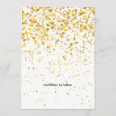 Rettet das Datum Gold Glitter Save The Date (Rückseite)