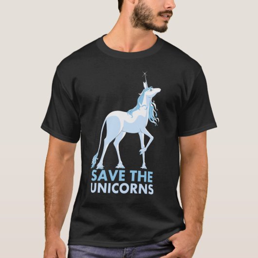 Rettet das Geschenk der Einhornfreunde T-Shirt (Vorderseite)