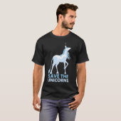 Rettet das Geschenk der Einhornfreunde T-Shirt (Vorne ganz)