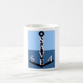 Rettet das Meer Kaffeetasse (Mittel)