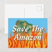 Rettet den Amazonas Postkarte (Vorne/Hinten)