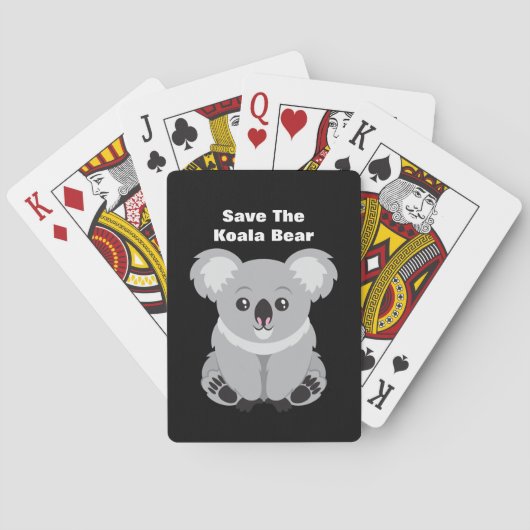 Rettet den Koala-Bären Spielkarten (Rückseite)
