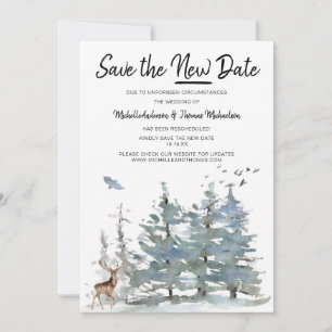 Rettet den neuen Termin Forest Woodland Save The Date