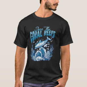 Rettet den Ozean Müll Fisch Plastik Strand T-Shirt