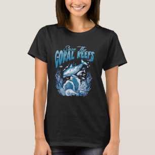 Rettet Den Ozean Müll Fisch Plastik Strand T-Shirt