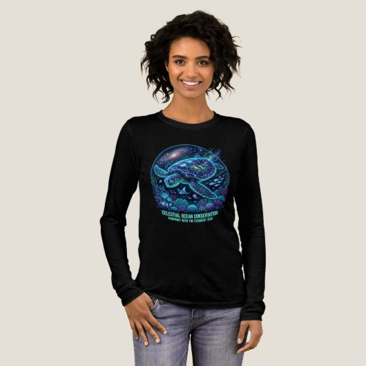 Rettet den Ozean Tri-Blend Shirt (Volle Vorderseite)