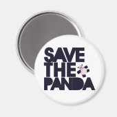 Rettet den Panda Bären Magnet (Vorderseite/Rückseite)