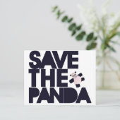 Rettet den Panda Bären Postkarte (Stehend Vorderseite)