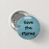 Rettet den Planeten Button (Vorne & Hinten)