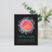 Rettet den Planeten, den Tag der Erde Postkarte (Stehend Vorderseite)