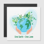 Rettet den Planeten! Eine Erd-One-Liebe-Magnetkart Magnetkarte (Vorne/Hinten)