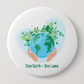 Rettet den Planeten! Eine Liebe Button (Vorderseite)