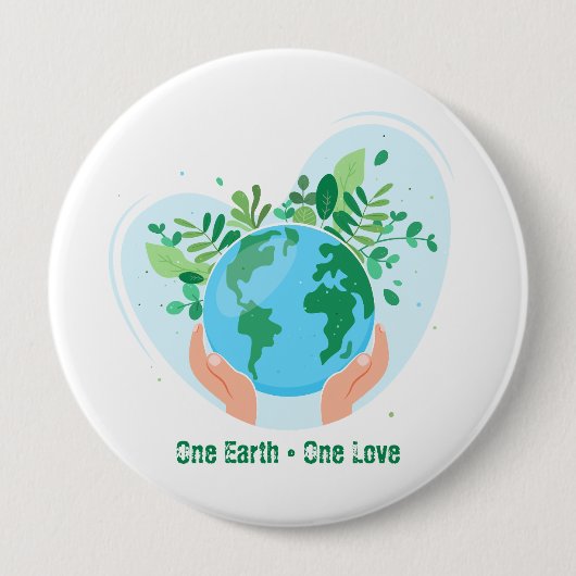 Rettet den Planeten! Eine Liebe Button (Vorderseite)