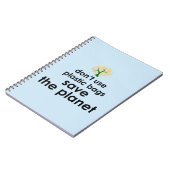 Rettet den Planeten Notizblock (Linke Seite)