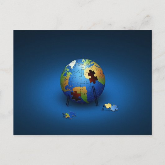Rettet den Planeten Postkarte (Vorderseite)