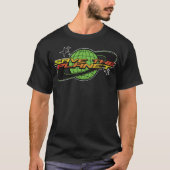 Rettet den Planeten Retro T-Shirt – Öko freundlich (Vorderseite)