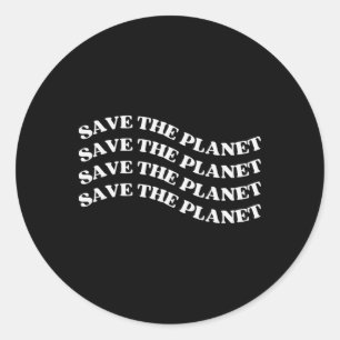Rettet den Planeten, Rette die Erde unsere Liebe M Runder Aufkleber