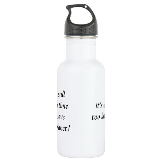 Rettet den Planeten Trinkflasche (Rückseite)