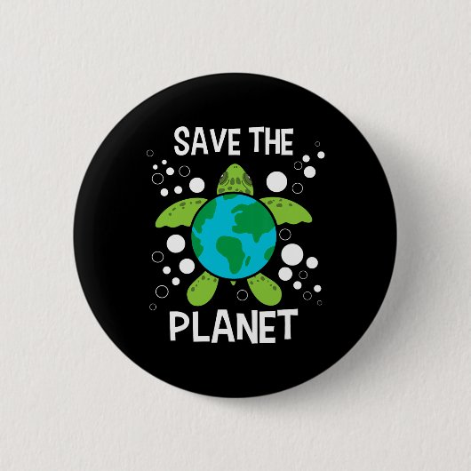 Rettet den Planeten - Umweltschutz Erde D Button (Vorderseite)