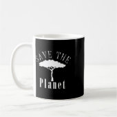 Rettet den Planeten-Umweltschutz-Tag Kaffeetasse (Links)