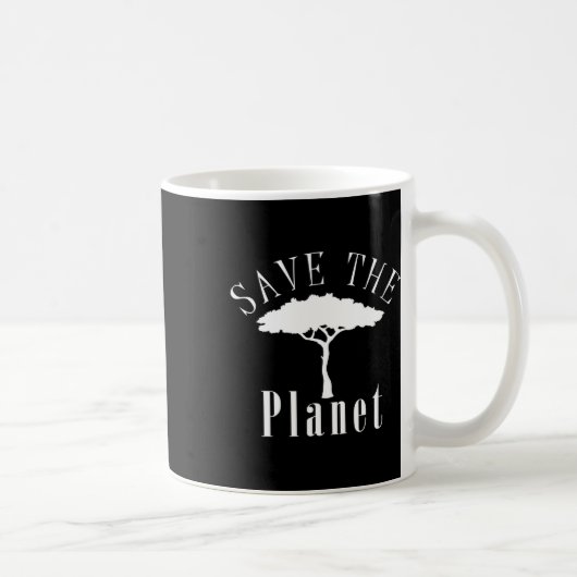 Rettet den Planeten-Umweltschutz-Tag Kaffeetasse (Rechts)