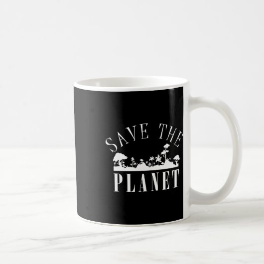 Rettet den Planeten-Umweltschutz-Tag Kaffeetasse (Rechts)