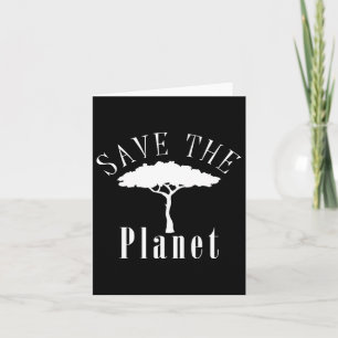 Rettet den Planeten-Umweltschutz-Tag Karte